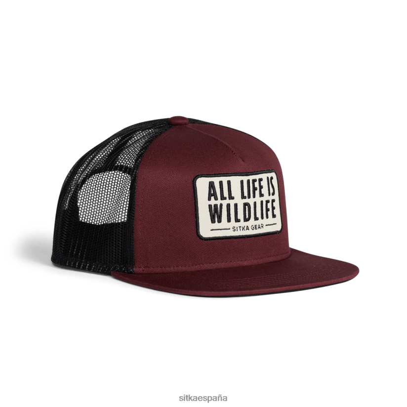 unisexo SITKA Gear rojo oscuro toda la vida hola pro camionero sombreros 8D62F0304