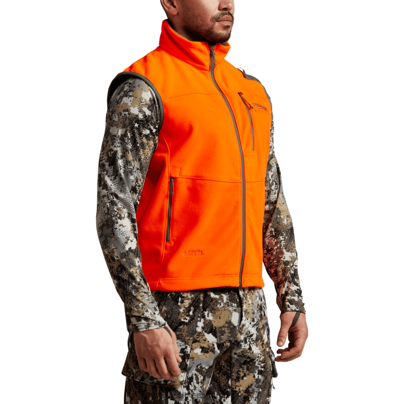 hombres SITKA Gear naranja brillante chaleco estrato chaquetas y chalecos 8D62F077