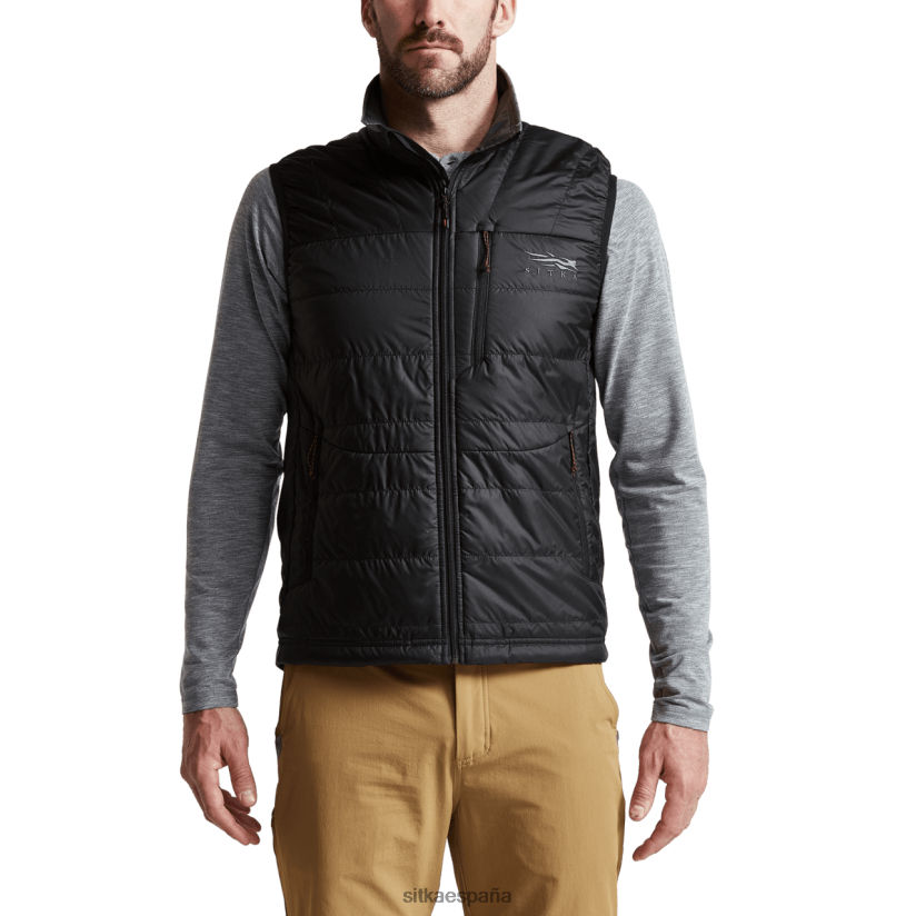 hombres SITKA Gear negro chaleco aerolito kelvin chaquetas y chalecos 8D62F073