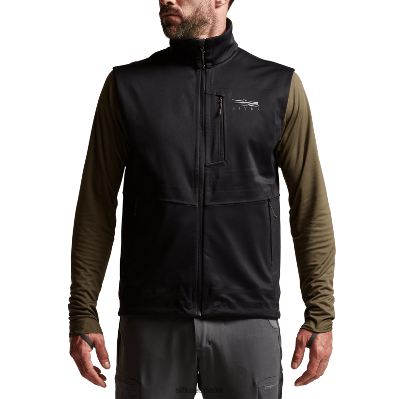 hombres SITKA Gear negro chaleco jetstream chaquetas y chalecos 8D62F065