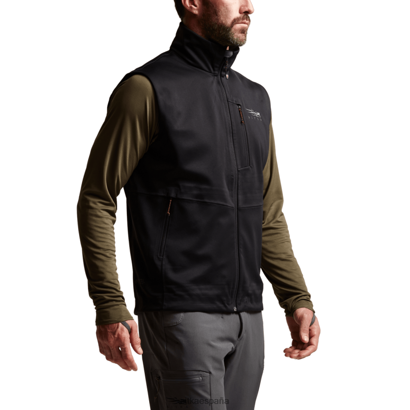 hombres SITKA Gear negro chaleco jetstream chaquetas y chalecos 8D62F065