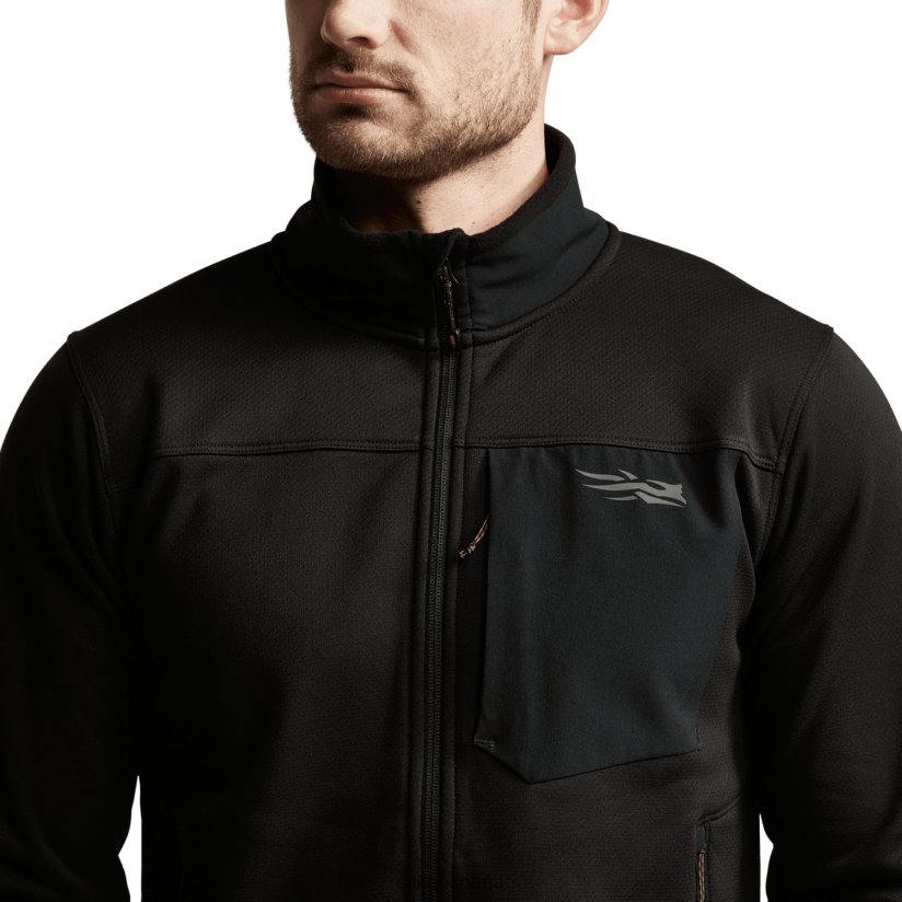 hombres SITKA Gear negro chaqueta polar dry creek chaquetas y chalecos 8D62F058