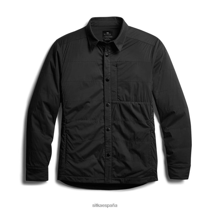 hombres SITKA Gear negro chaqueta tipo camisa cañón chaquetas y chalecos 8D62F056