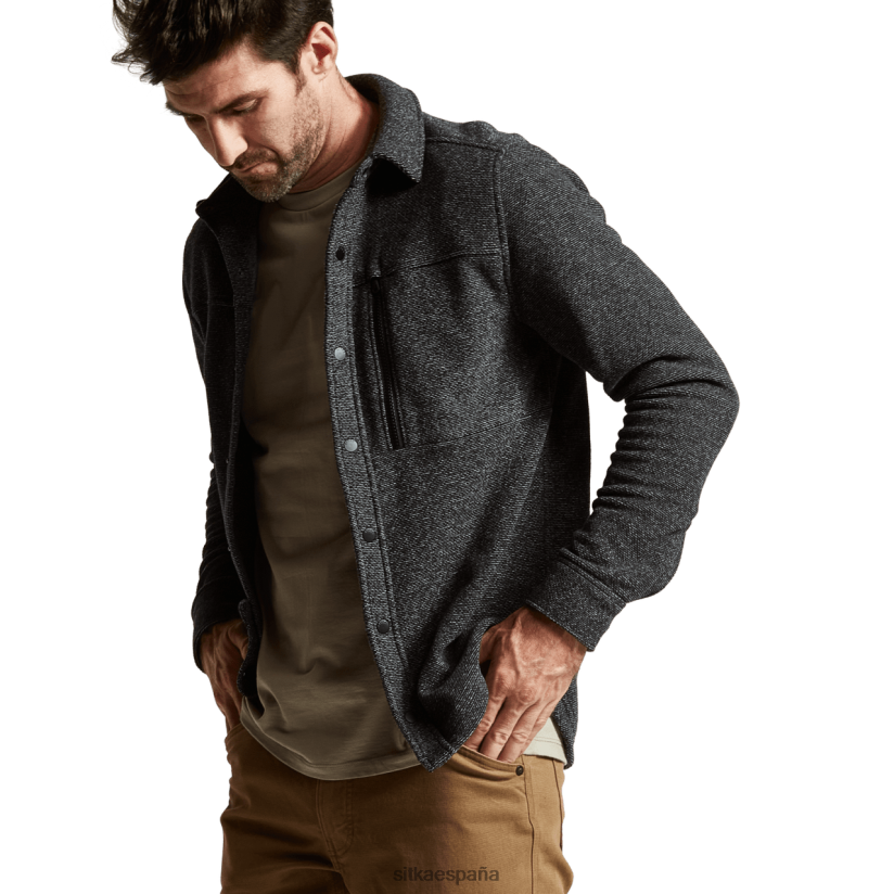 hombres SITKA Gear brezo negro camisa snowcrest ls tapas 8D62F0162