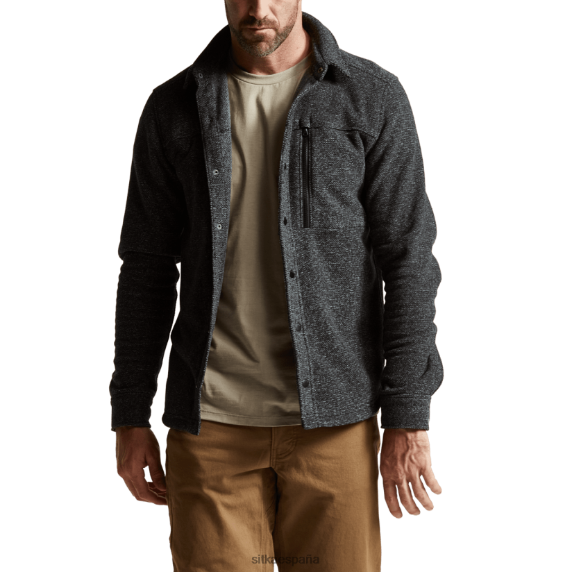 hombres SITKA Gear brezo negro camisa snowcrest ls tapas 8D62F0162