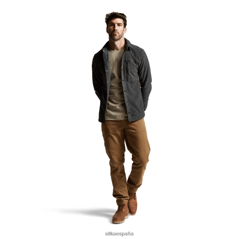 hombres SITKA Gear brezo negro camisa snowcrest ls tapas 8D62F0162