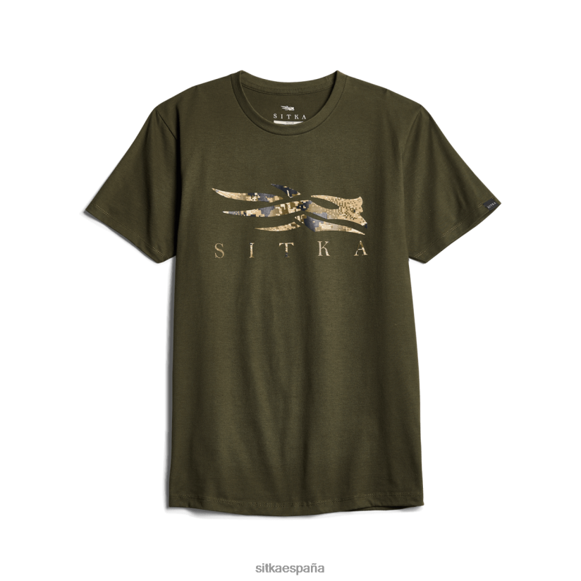 hombres SITKA Gear liquen subalpino profundo camiseta con icono optifade tapas 8D62F0145