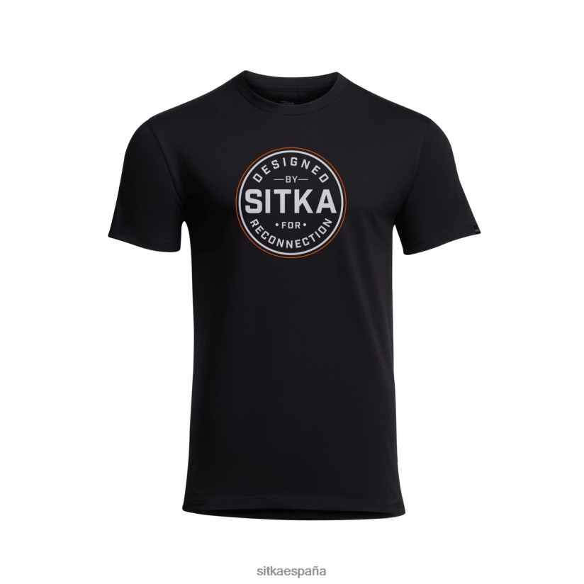 hombres SITKA Gear negro camiseta de reconexión tapas 8D62F0153