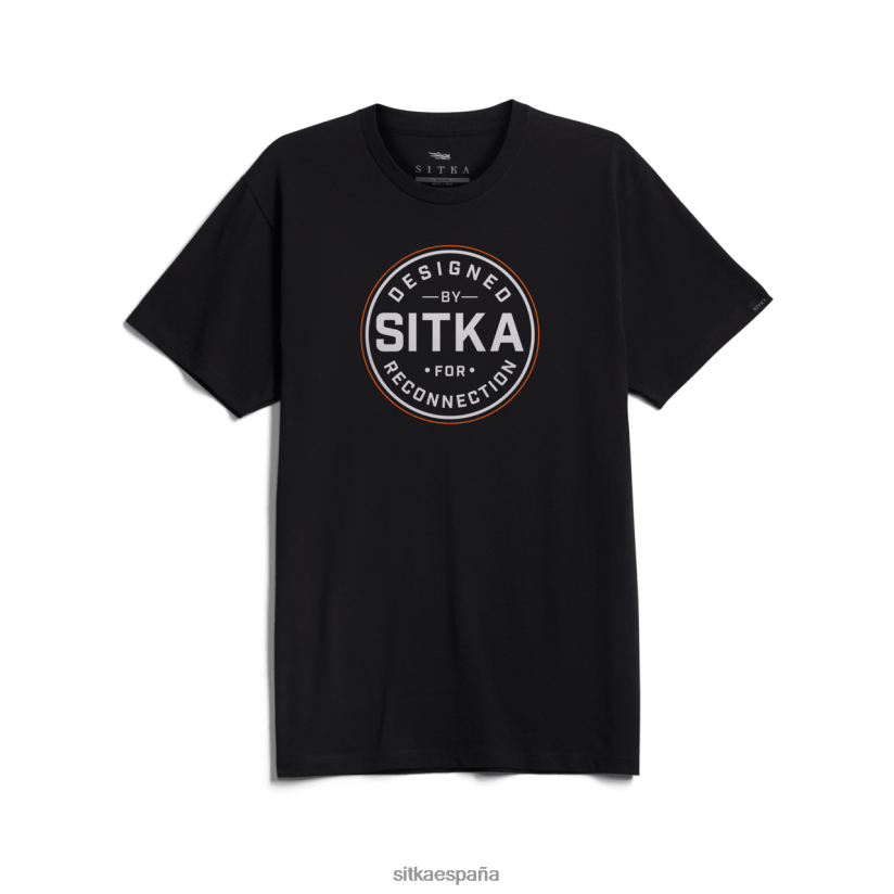 hombres SITKA Gear negro camiseta de reconexión tapas 8D62F0153