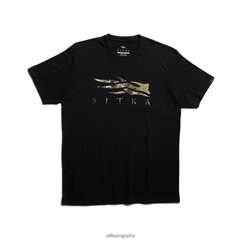 hombres SITKA Gear subalpino negro camiseta con icono optifade tapas 8D62F0144