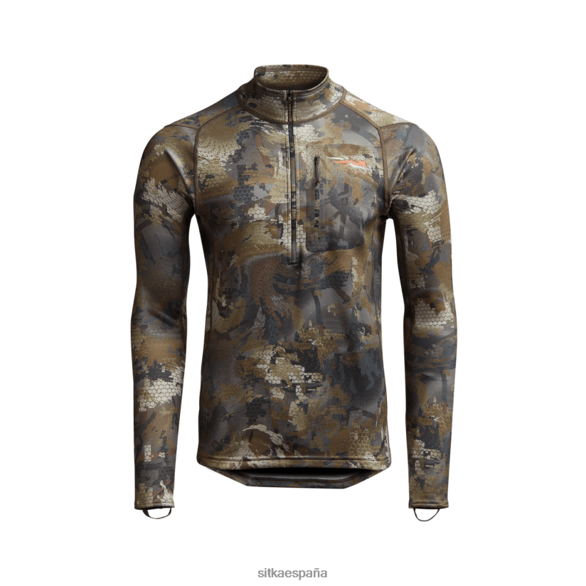 hombres SITKA Gear madera optifade para aves acuáticas camiseta con cremallera de peso medio central tapas 8D62F0170