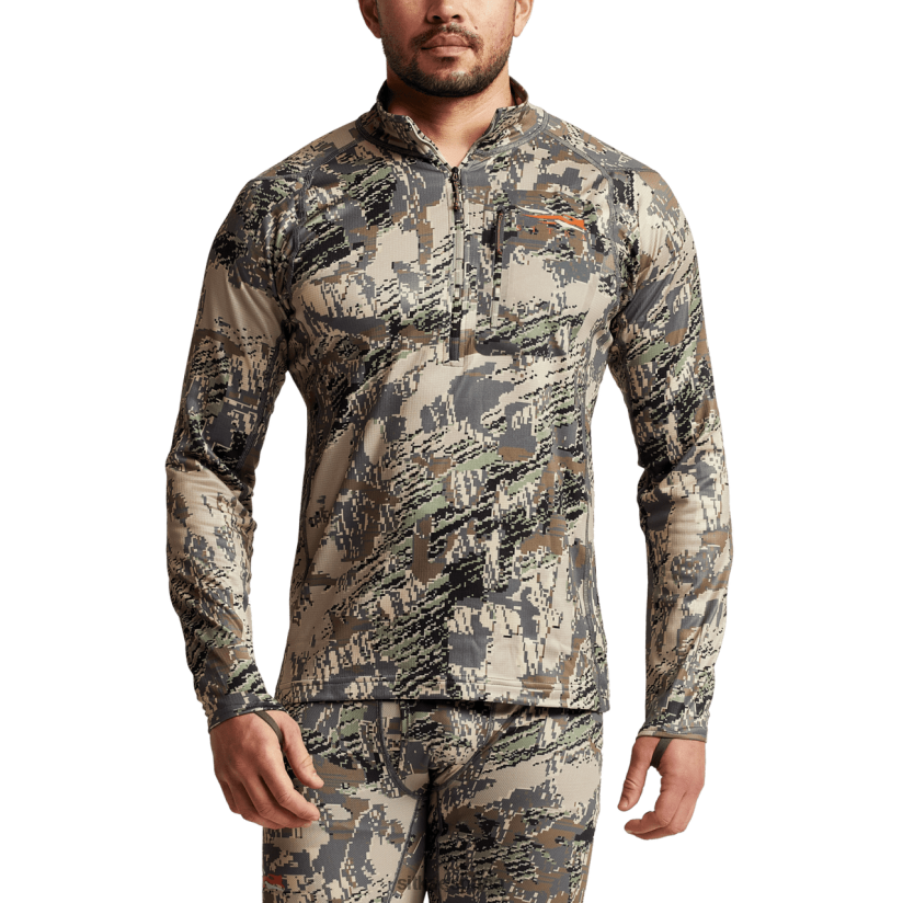 hombres SITKA Gear optifade país abierto camiseta con cremallera de peso medio central tapas 8D62F0169