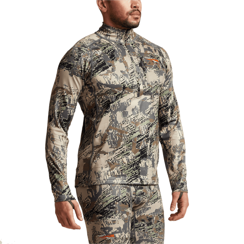 hombres SITKA Gear optifade país abierto camiseta con cremallera de peso medio central tapas 8D62F0169