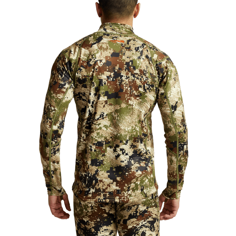 hombres SITKA Gear optifade subalpino camiseta con cremallera de peso medio central tapas 8D62F0168