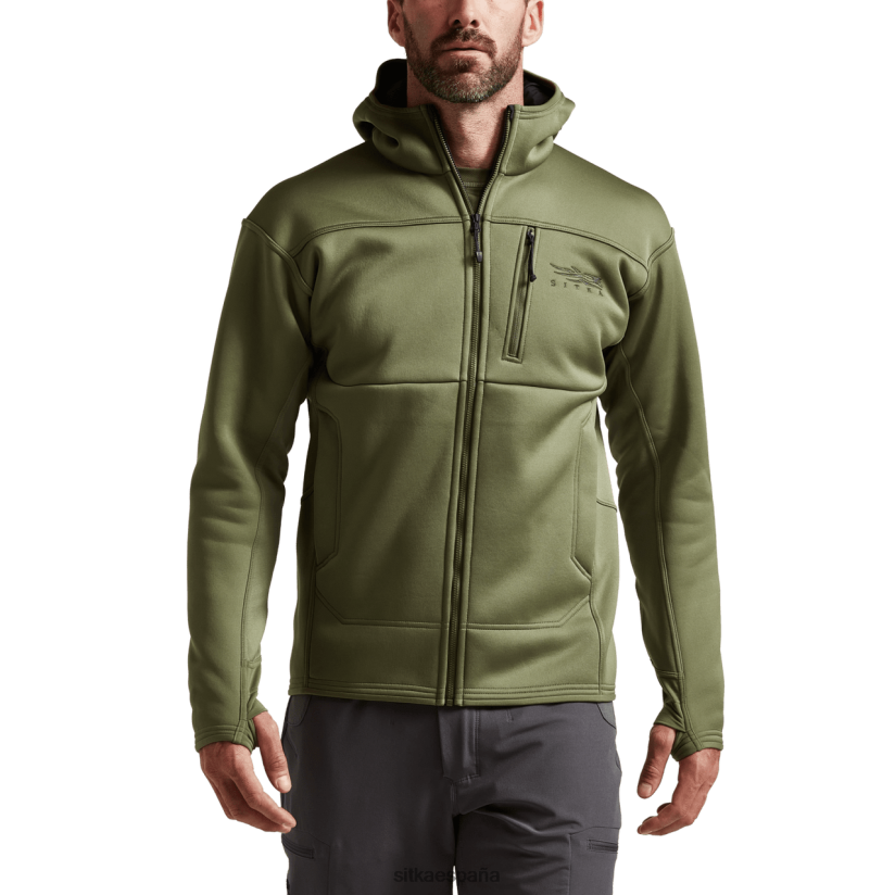 hombres SITKA Gear aceituna polvorienta cruzar con capucha tapas 8D62F092