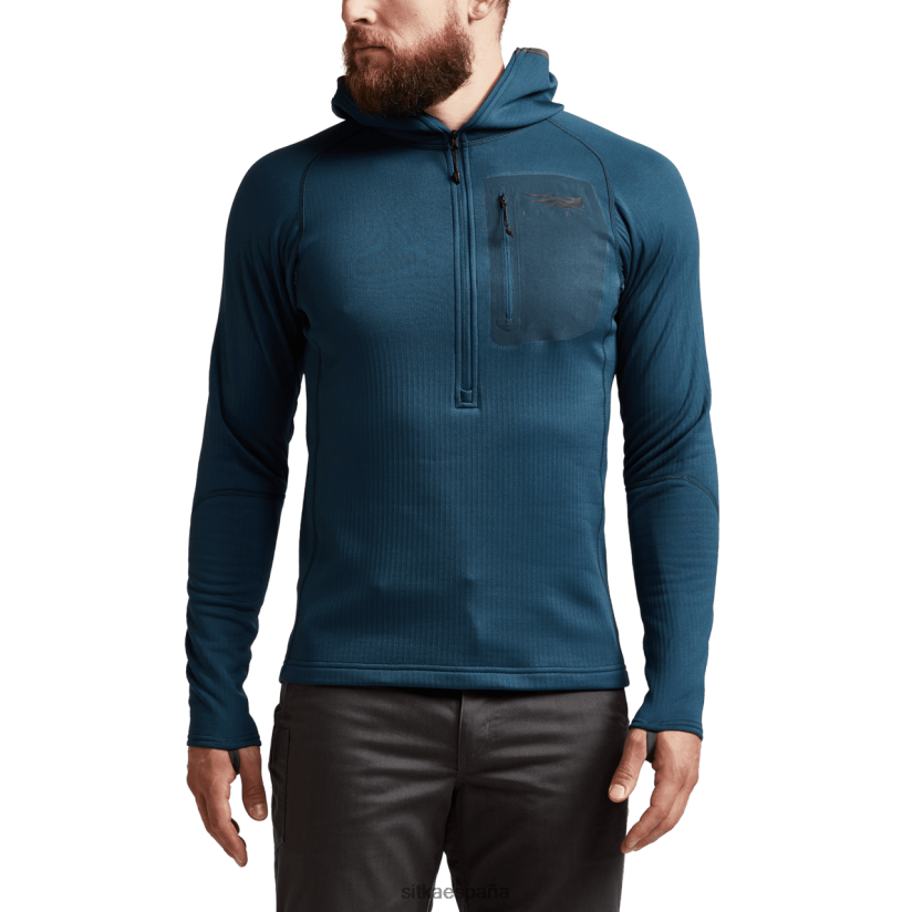 hombres SITKA Gear azul egeo sudadera con capucha pesada tapas 8D62F099