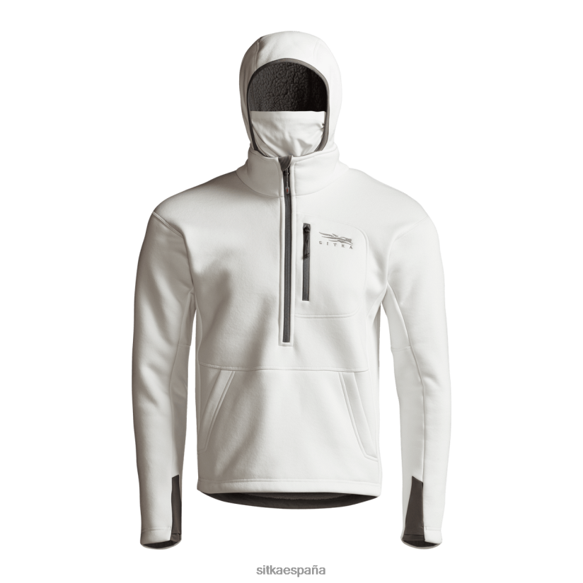 hombres SITKA Gear blanco sudadera con capucha degradada tapas 8D62F0114