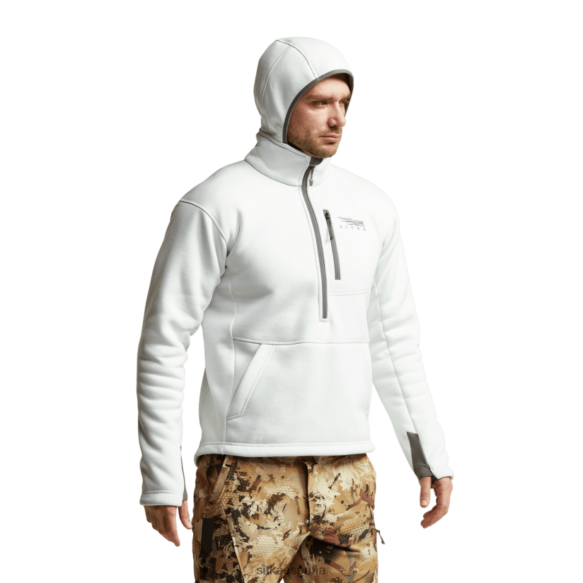 hombres SITKA Gear blanco sudadera con capucha degradada tapas 8D62F0114