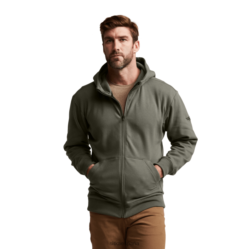 hombres SITKA Gear cicuta verde sudadera con capucha y cremallera esencial tapas 8D62F0116