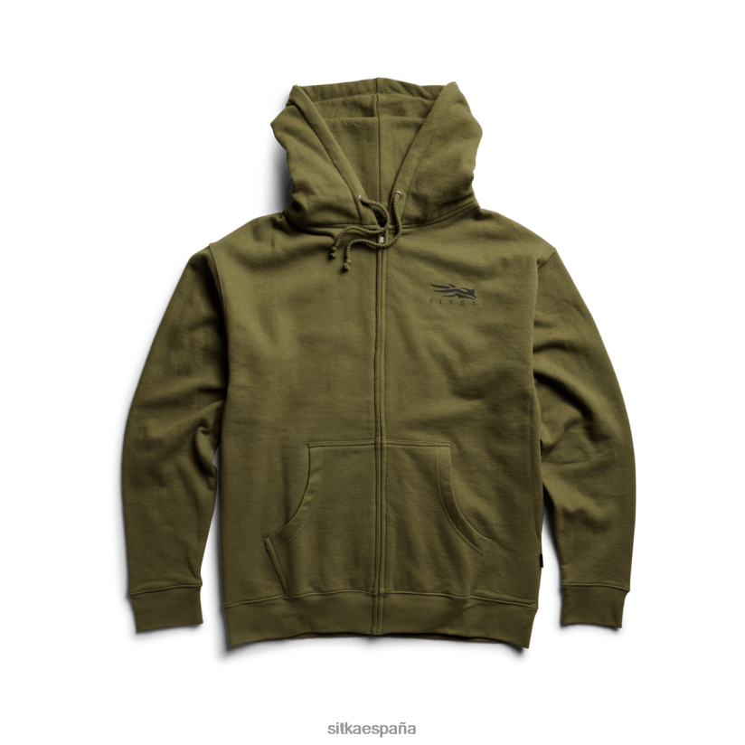 hombres SITKA Gear encubierto sudadera con capucha y cremallera completa con icono tapas 8D62F0127