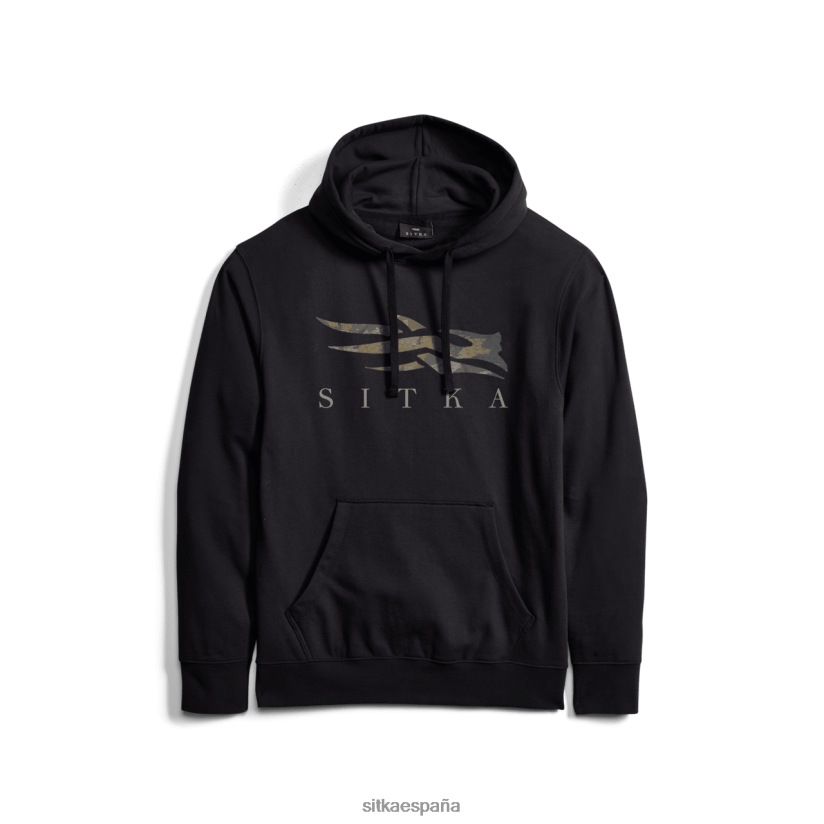 hombres SITKA Gear madera negra sudadera con capucha icon optifade tapas 8D62F0121