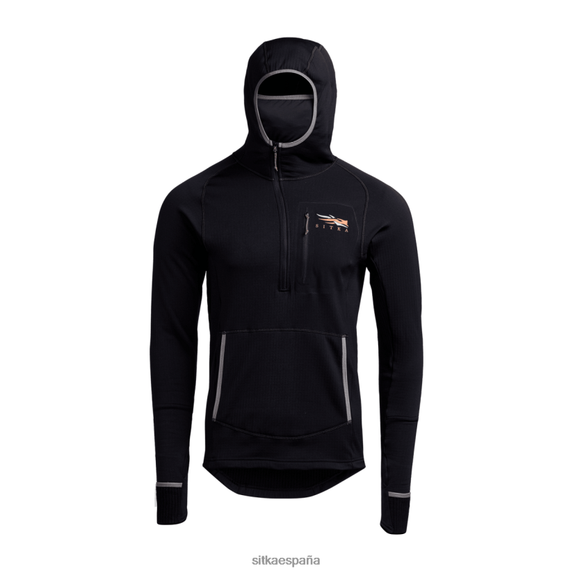 hombres SITKA Gear negro fanático con capucha tapas 8D62F0110