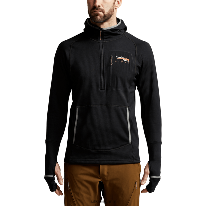 hombres SITKA Gear negro fanático con capucha tapas 8D62F0110