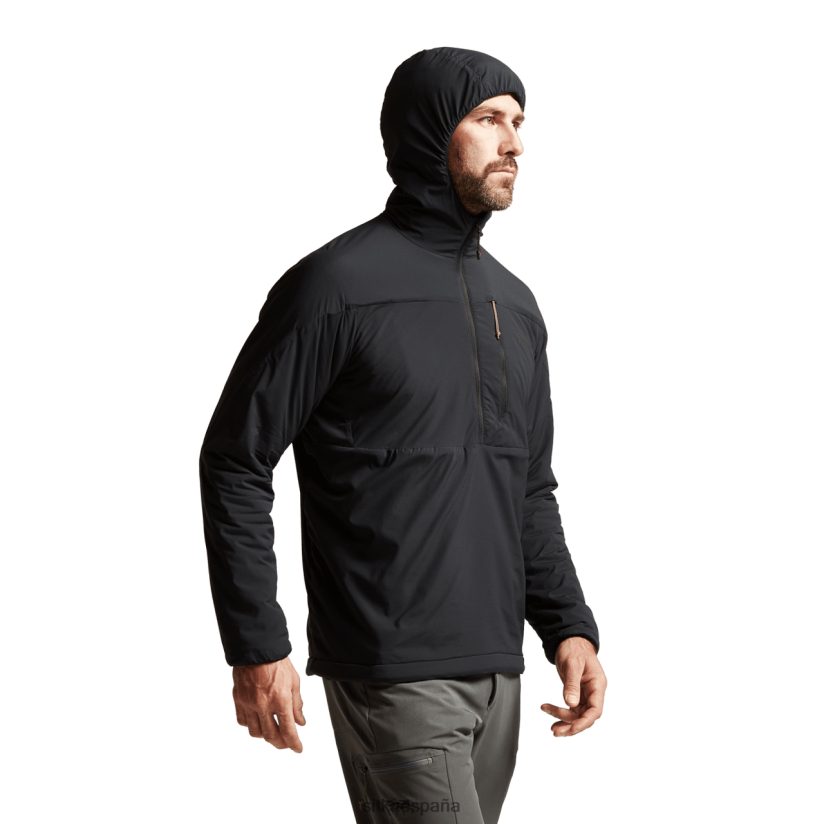hombres SITKA Gear negro sudadera con capucha ambiental tapas 8D62F086