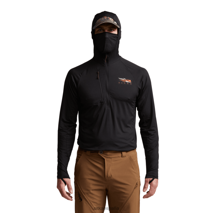 hombres SITKA Gear negro sudadera con capucha de guardia equinoccio tapas 8D62F0107