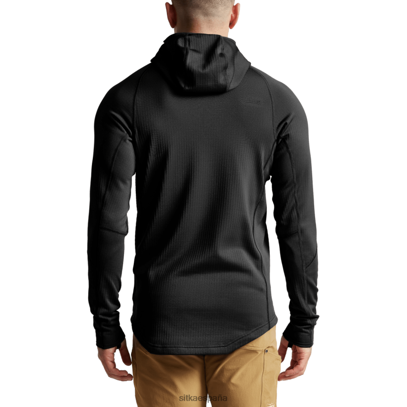 hombres SITKA Gear negro sudadera con capucha pesada tapas 8D62F098
