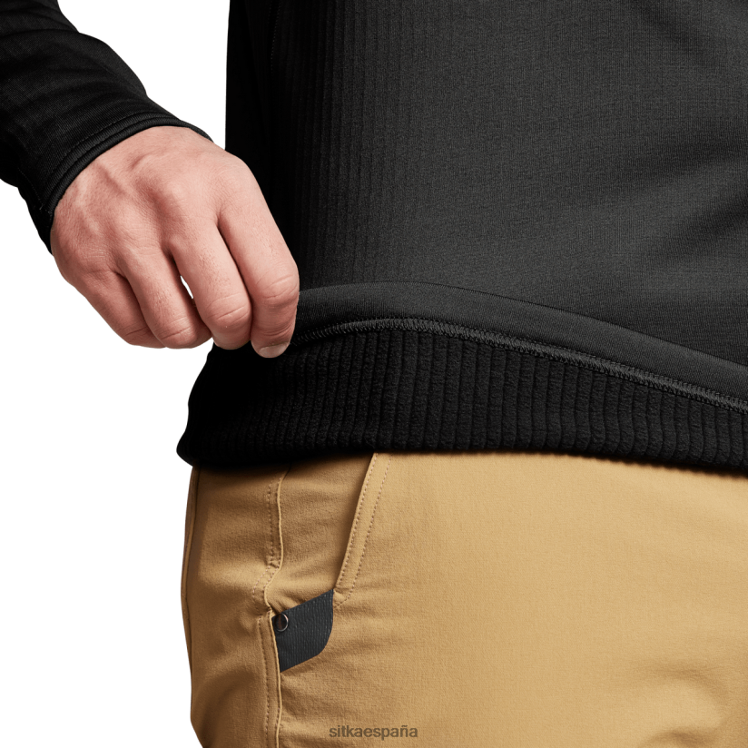 hombres SITKA Gear negro sudadera con capucha pesada tapas 8D62F098
