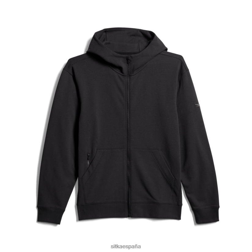 hombres SITKA Gear negro sudadera con capucha y cremallera esencial tapas 8D62F0115