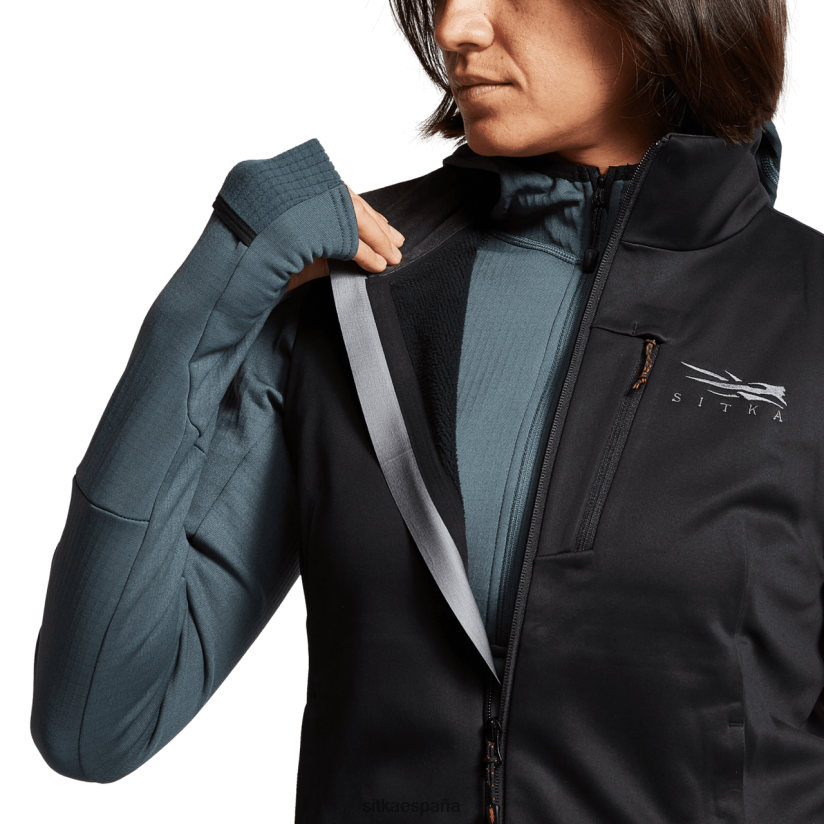 mujer SITKA Gear negro chaleco jetstream chaquetas y chalecos 8D62F0391